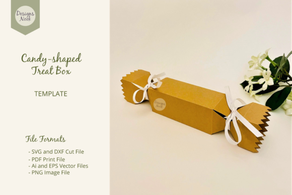 Candy Shaped Treat Box SVG: Sweet DIY Packaging