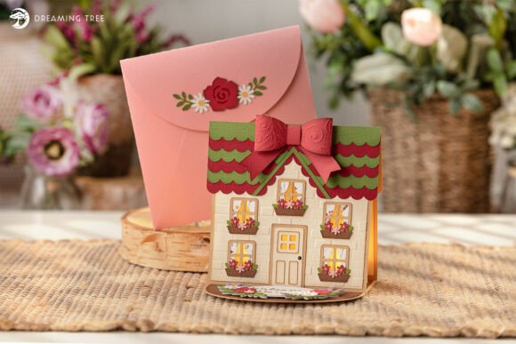 Cozy Cottage Card SVG: A Layered Paper Craft Guide
