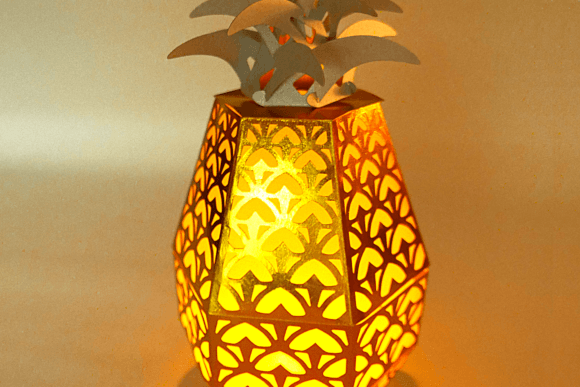Elegant Pineapple Pop-up Luminary for Events