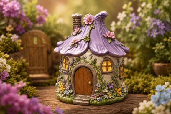 Enchanted Fairy Cottage: A Whimsical 3D Print