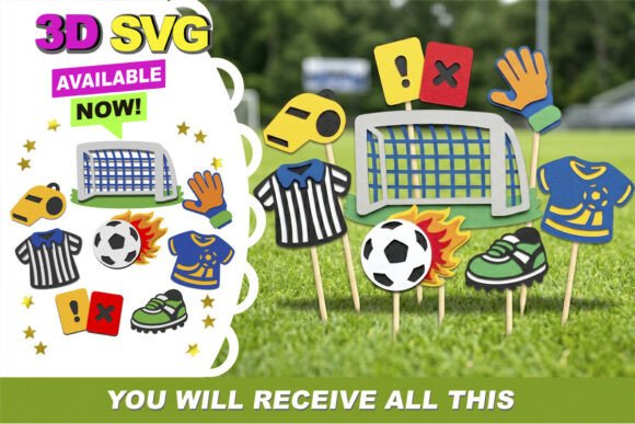 Evaluating Soccer Sports Elements and Photo Props for Crafting Projects
