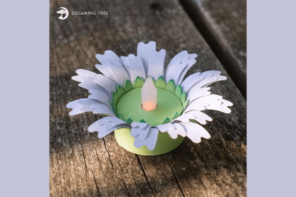 Gerbera Daisy Tea Light SVG: A Blooming Decor Idea