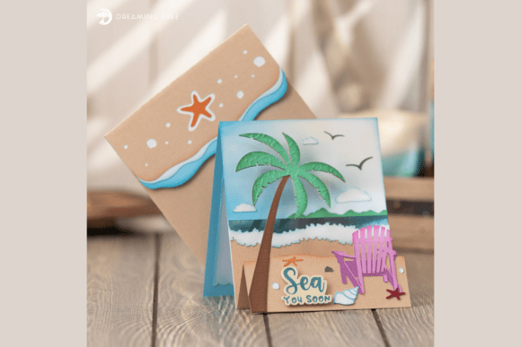 Seashore Double Easel Card SVG Guide